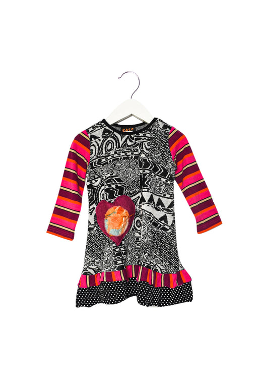 A Black Sweater Dresses from ZAZA COUTURE in size 2T for girl. (Front View)