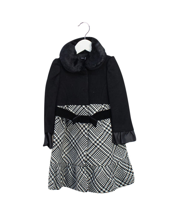 A Black Coats from Nicholas & Bears in size 3T for girl. (Front View)
