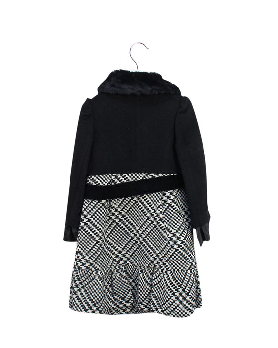 A Black Coats from Nicholas & Bears in size 3T for girl. (Back View)