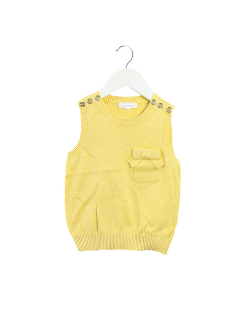 A Yellow Sweater Vests from Nicholas & Bears in size 2T for boy. (Front View)