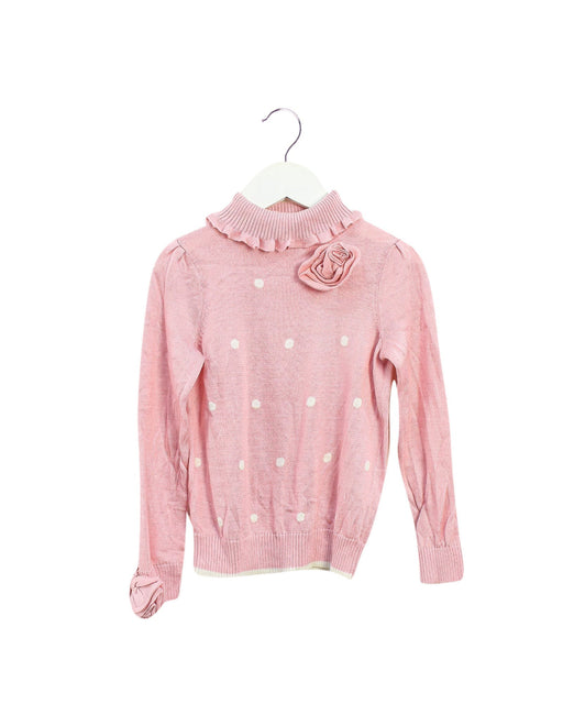 A Pink Knit Sweaters from Nicholas & Bears in size 4T for girl. (Front View)