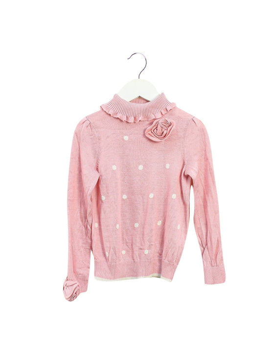 A Pink Knit Sweaters from Nicholas & Bears in size 4T for girl. (Front View)