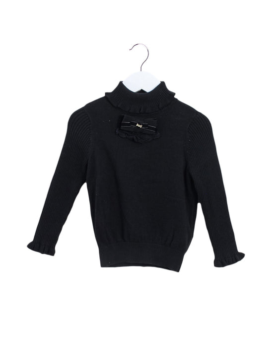 A Black Knit Sweaters from Nicholas & Bears in size 2T for girl. (Front View)