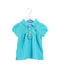 A Blue Short Sleeve Polos from Ralph Lauren in size 6-12M for girl. (Front View)