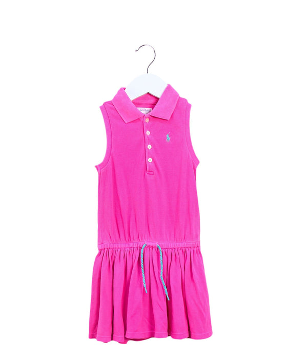 A Pink Sleeveless Dresses from Ralph Lauren in size 12-18M for girl. (Front View)