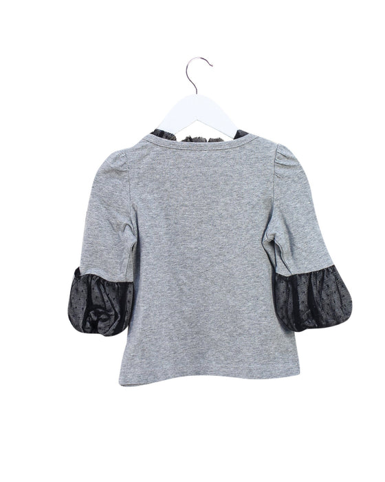 A Grey Long Sleeve Tops from Nicholas & Bears in size 2T for girl. (Back View)