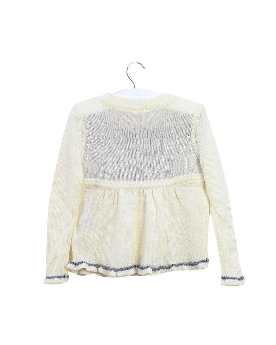 A Ivory Knit Sweaters from Chickeeduck in size 18-24M for girl. (Back View)