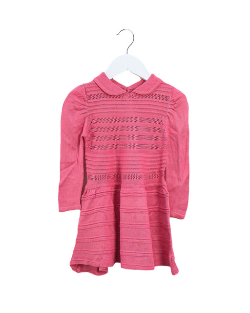 A Pink Sweater Dresses from Chickeeduck in size 18-24M for girl. (Front View)
