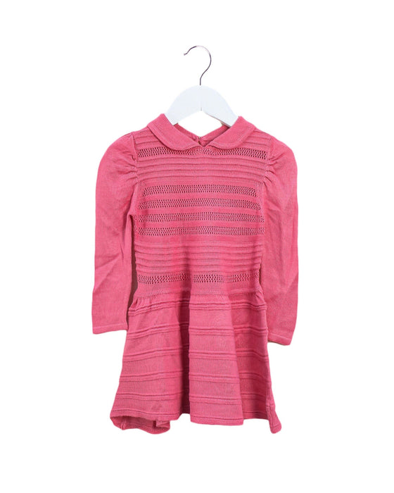 A Pink Sweater Dresses from Chickeeduck in size 18-24M for girl. (Front View)