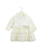 A Ivory Long Sleeve Dresses from Chickeeduck in size 12-18M for girl. (Front View)