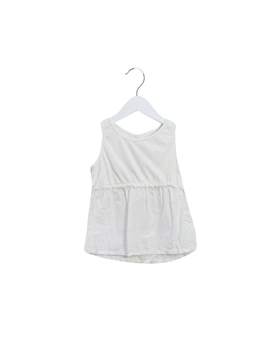 A White Sleeveless Tops from Egg by Susan Lazar in size 5T for girl. (Front View)