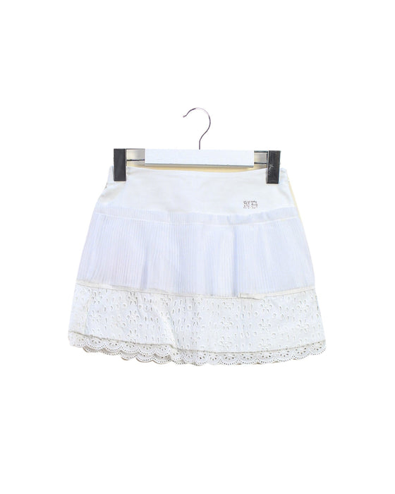 A White Short Skirts from Nicholas & Bears in size 4T for girl. (Front View)