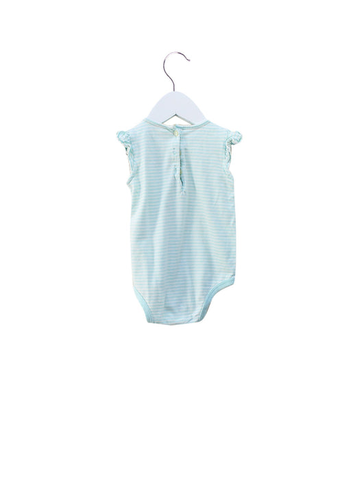 A Blue Sleeveless Bodysuits from Ralph Lauren in size 3-6M for girl. (Back View)