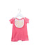 A Pink Short Sleeve Rompers from Petit Bateau in size 3-6M for girl. (Front View)