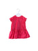 A Pink Short Sleeve Dresses from Jacadi in size 3-6M for girl. (Front View)