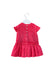 A Pink Short Sleeve Dresses from Jacadi in size 3-6M for girl. (Back View)