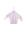 A Pink Cardigans from Petit Bateau in size 0-3M for girl. (Front View)