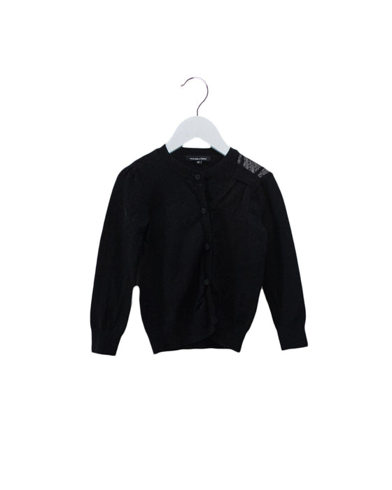 A Black Cardigans from Nicholas & Bears in size 3T for girl. (Front View)