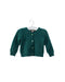 A Green Cardigans from Bonpoint in size 6-12M for girl. (Front View)