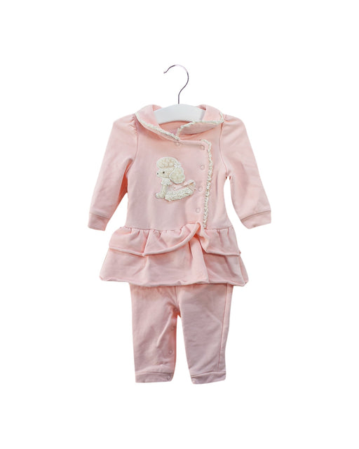 A Pink Long Sleeve Jumpsuits from Nicholas & Bears in size 3-6M for girl. (Front View)