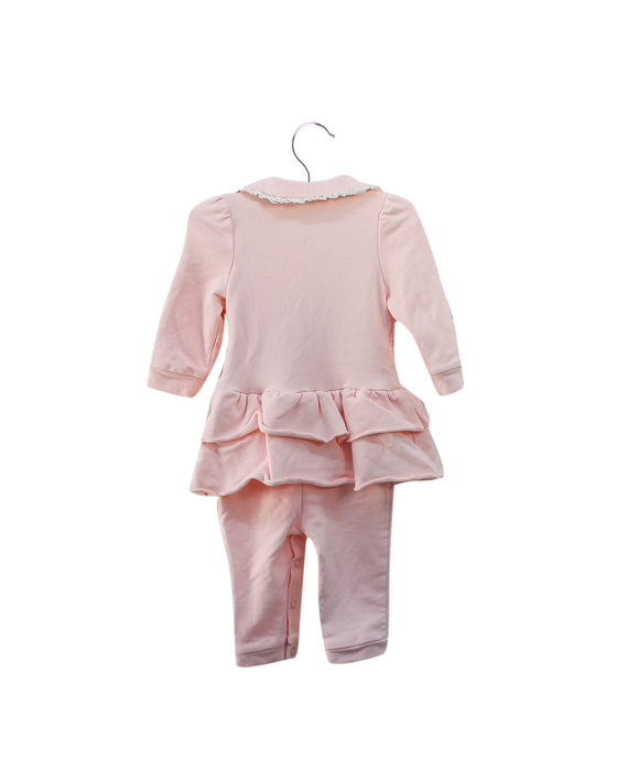 A Pink Long Sleeve Jumpsuits from Nicholas & Bears in size 3-6M for girl. (Back View)