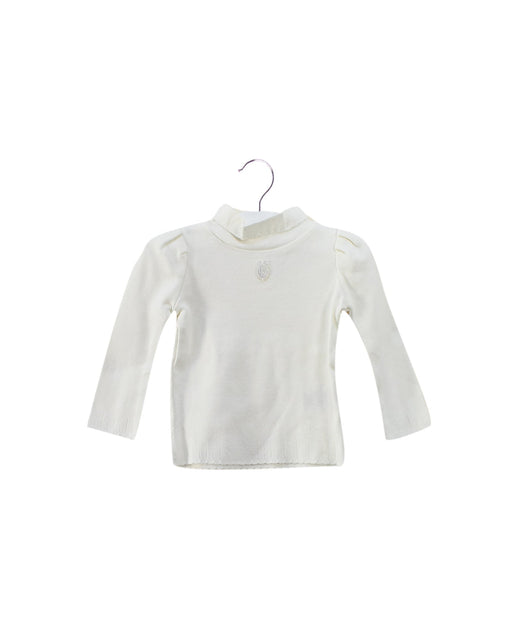 A White Long Sleeve Tops from Dior in size 3-6M for girl. (Front View)