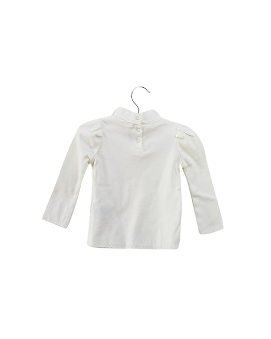A White Long Sleeve Tops from Dior in size 3-6M for girl. (Back View)