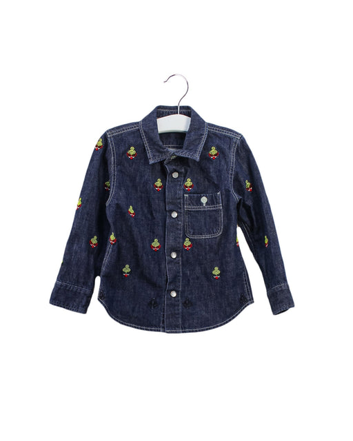 A Navy Shirts from Hysteric Mini in size 18-24M for girl. (Front View)