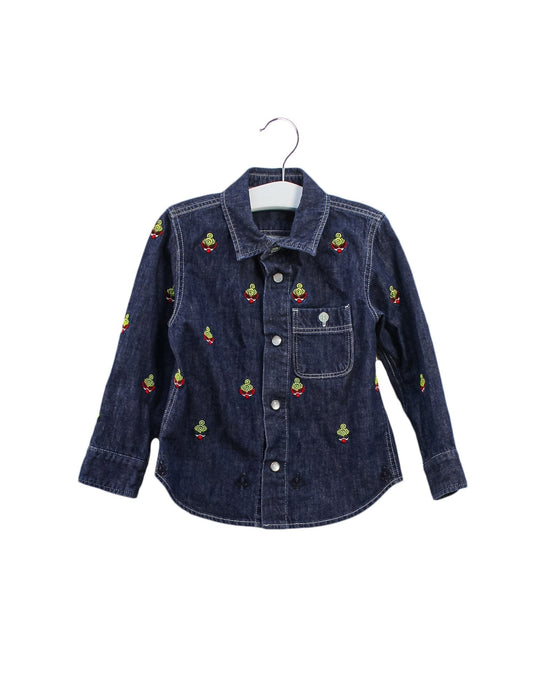A Navy Shirts from Hysteric Mini in size 18-24M for girl. (Front View)