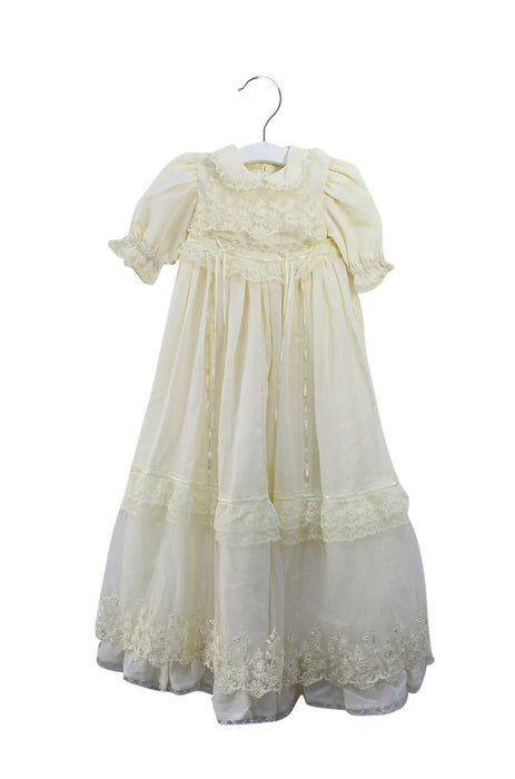 A Yellow Short Sleeve Dresses from Nicholas & Bears in size 0-3M for girl. (Front View)