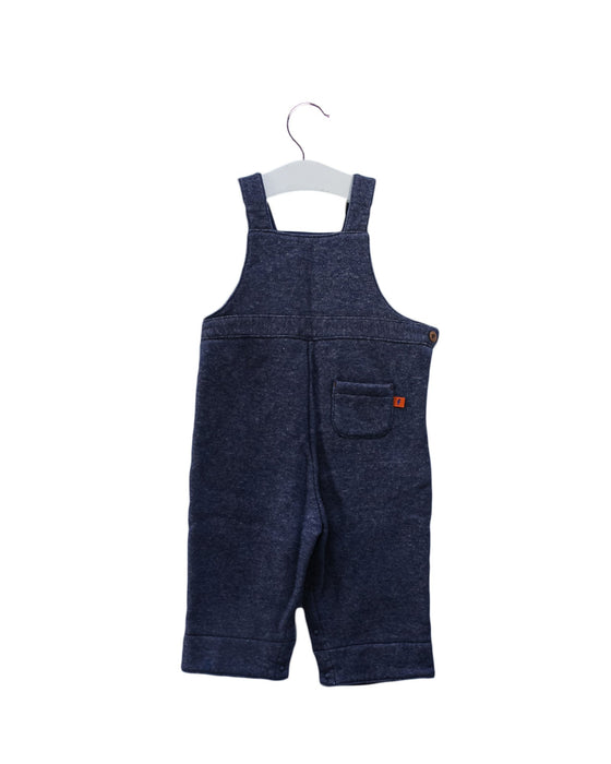 A Blue Long Overalls from Familiar in size 6-12M for boy. (Back View)