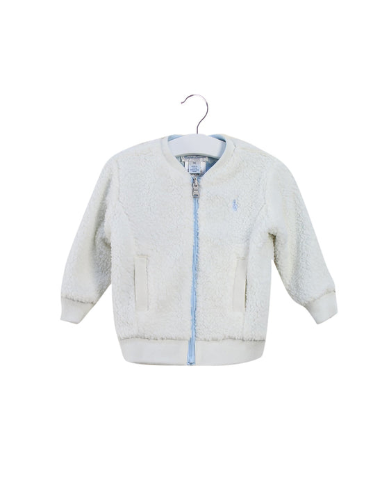 A Blue Lightweight Jackets from Ralph Lauren in size 6-12M for girl. (Front View)