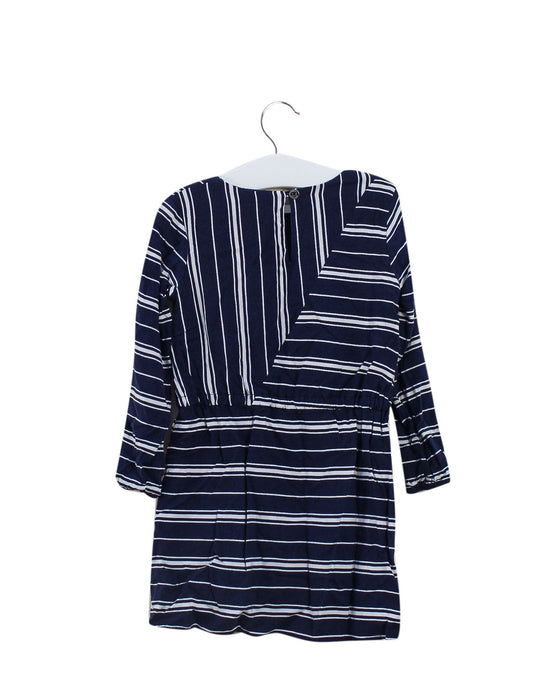 A Navy Long Sleeve Dresses from Tommy Hilfiger in size 2T for girl. (Back View)