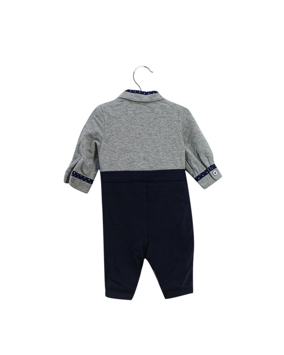 A Grey Long Sleeve Jumpsuits from Nicholas & Bears in size 0-3M for boy. (Back View)