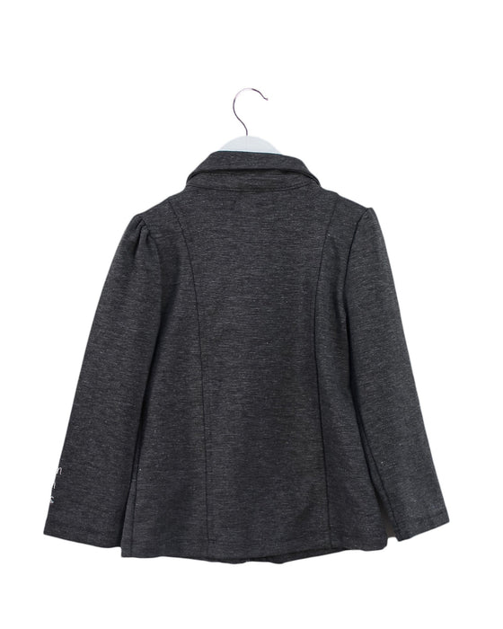 A Grey Lightweight Jackets from Calvin Klein in size 5T for girl. (Back View)