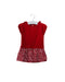 A Red Short Sleeve Dresses from Jacadi in size 3-6M for girl. (Front View)