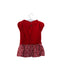 A Red Short Sleeve Dresses from Jacadi in size 3-6M for girl. (Back View)