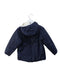 A Navy Puffer/Quilted Jackets from K-Way in size 4T for girl. (Back View)