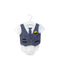 A Navy Short Sleeve Bodysuits from Miniclasix in size 3-6M for boy. (Front View)