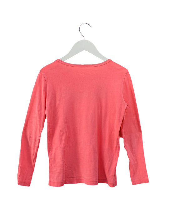 A Pink Long Sleeve Tops from Crewcuts in size 8Y for girl. (Back View)