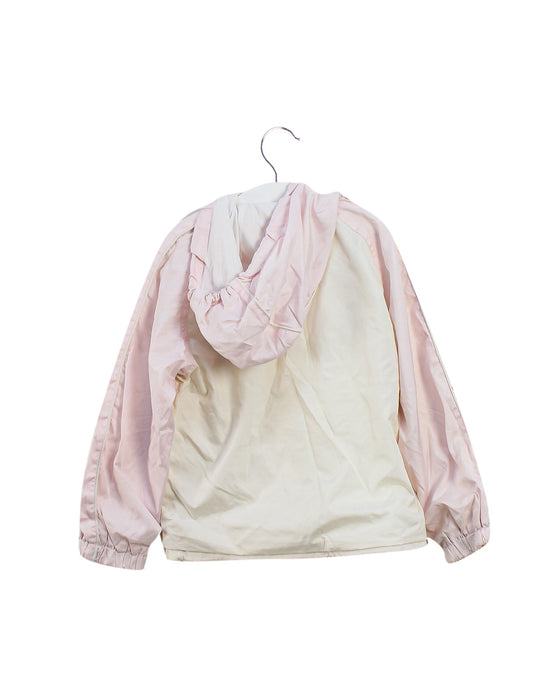 A Pink Lightweight Jackets from Chickeeduck in size 7Y for girl. (Back View)