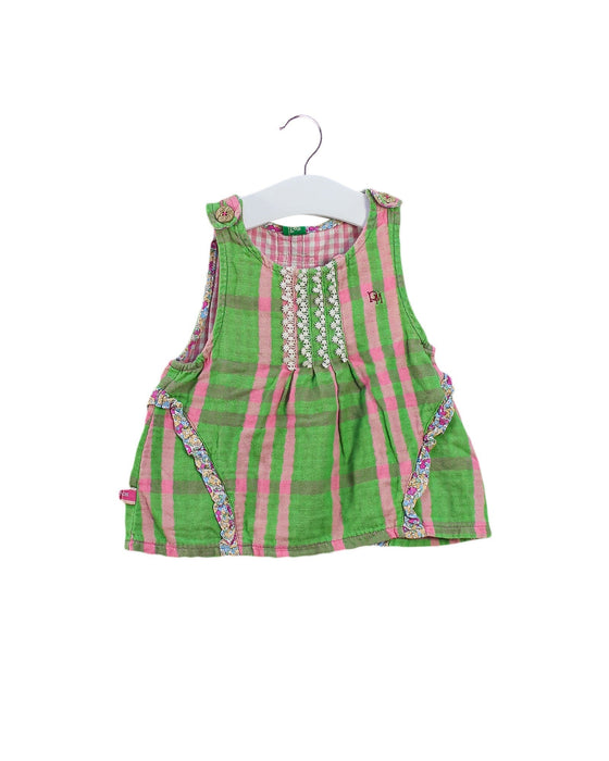 A Green Overall Dresses from Ragmart in size 18-24M for girl. (Front View)