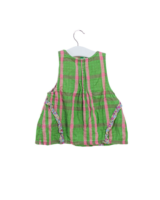 A Green Overall Dresses from Ragmart in size 18-24M for girl. (Back View)