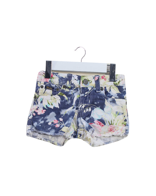 A Blue Shorts from Polo Ralph Lauren in size 2T for girl. (Front View)