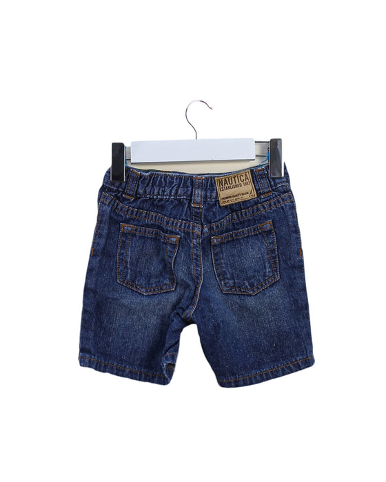 A Blue Shorts from Nautica in size 6-12M for boy. (Back View)