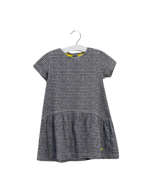 A Grey Short Sleeve Dresses from Bonnie Baby in size 2T for girl. (Front View)