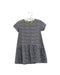 A Grey Short Sleeve Dresses from Bonnie Baby in size 2T for girl. (Front View)