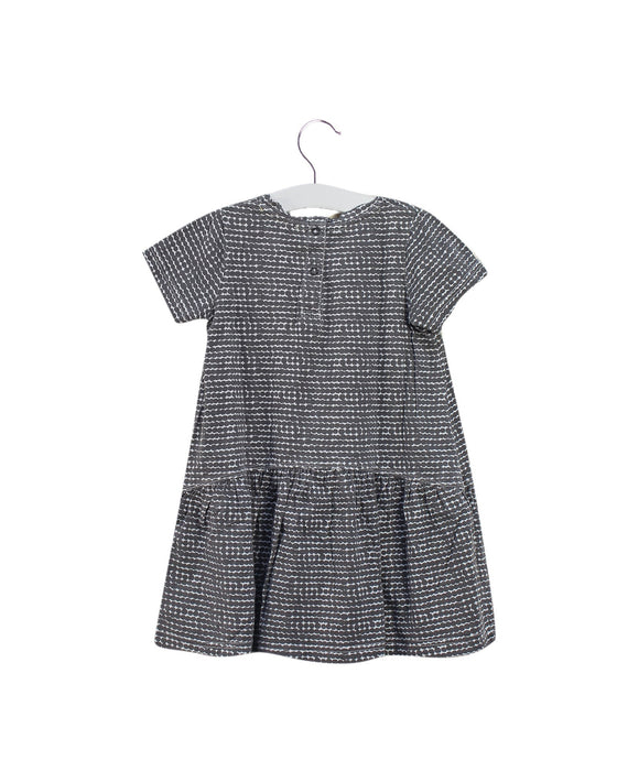 A Grey Short Sleeve Dresses from Bonnie Baby in size 2T for girl. (Back View)
