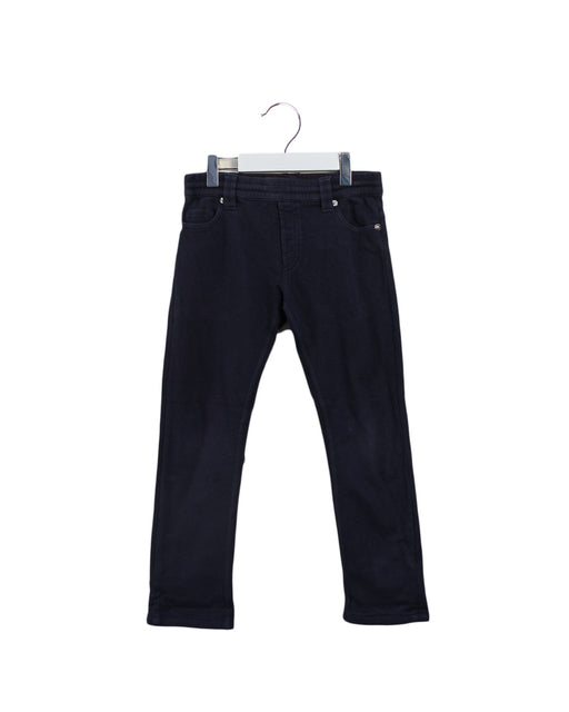 A Navy Casual Pants from Moncler in size 6T for girl. (Front View)