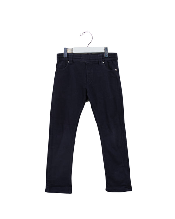 A Navy Casual Pants from Moncler in size 6T for girl. (Front View)